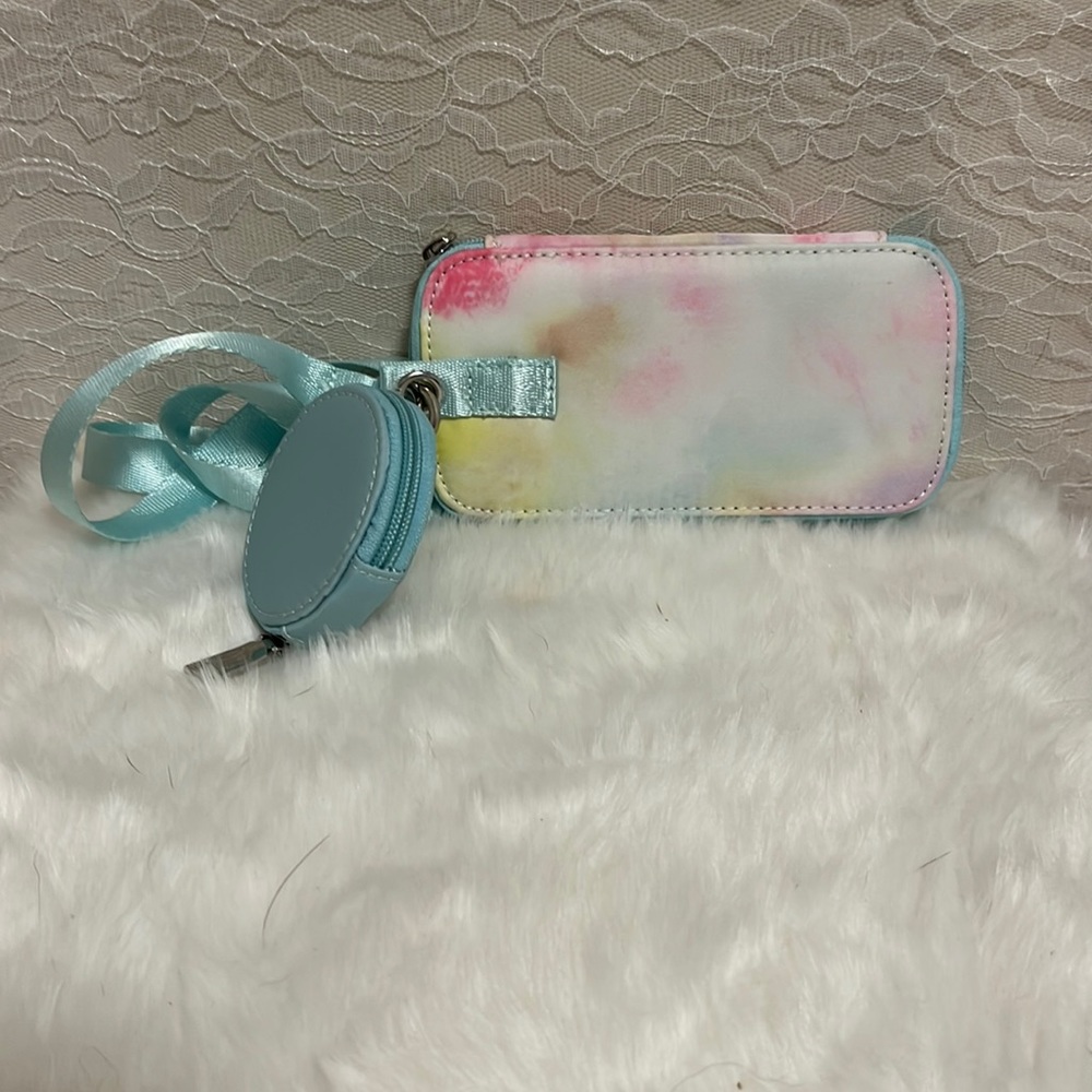 BP Crossbody Bag, White/Blue/Pink